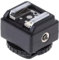 Adaptador convertidor de zapata caliente con puerto de sincronización de PC adicional, asiento de transferencia de flash para cámara Canon