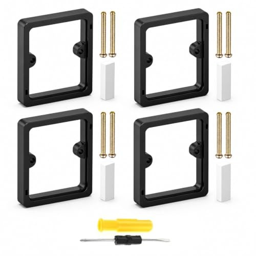 ANBOO Socket & Light Switch Spacers,10mm Spacers Square with 5cm Screws