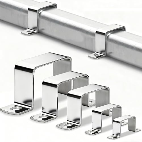 8pcs 304 Stainless Steel Right Angle Clamps for 40x40mm Square Tubes Connection Hardware for Marine Equipment Frames