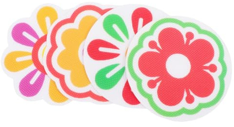 HINTRMENT Adesivi Antiscivolo per Bagno 8 Pezzi in Peva Design Floreale Decorativo, Superficie Antiscivolo per Piastrelle Scivolose e Docce, per Stili Multipli