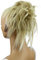 CAISHA Jumbo Haarteil Haargummi Dutt Flora Hochsteckfrisuren Brautfrisuren Natürlich Gewellt Unordentlich DM17cm Hellblond G4F