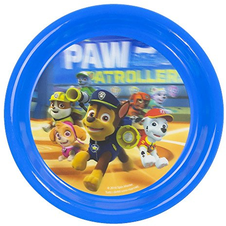 Paw Patrol - Set di 3 piatti in plastica 3D