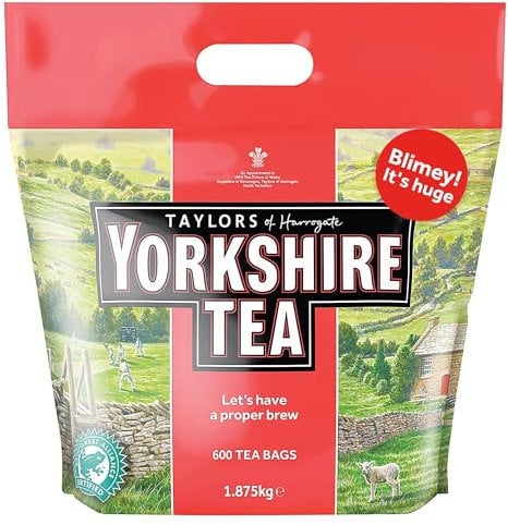 Yorkshire Tea, Total 600 Tea Bags, (Pack of 1.875 kg)