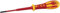 Dextro VDE Slim Screwdriver Slot 3.5X100, Blade Length 100mm, Overall Length 195mm, Ck Tools - Dextro VDE Slim Series, Tip Size 3.5mm