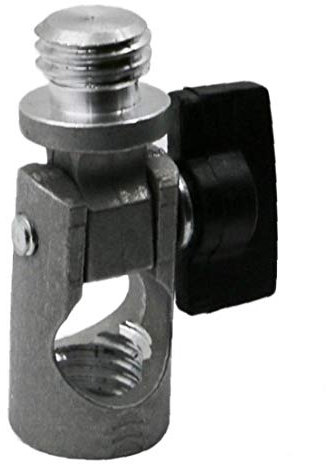 AMOYER Tilt Slash 5/8 « » Filetage 360 ??degrés Angle de trépied Rotatif à Double Pente Niveaux de réglage Tige de Support inclinable Adaptateur