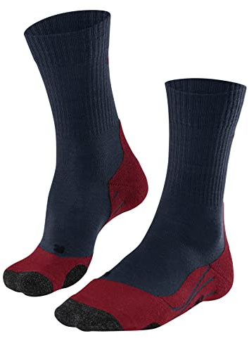 FALKE Herren TK2 Wandersocken atmungsaktive schnelltrocknende klimaregulierende geruchshemmende Wolle Funktionsmaterial mittelstarke Polsterung antiblasen lang warm Trekkingsocken 1 Paar