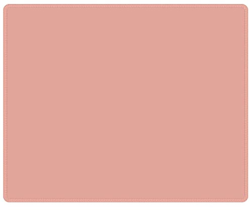 Qisan Gaming Mouse Pad/Mat for Computer Laptop 10.23x8.26x0.08 Keyboard Pad Desk Pad with Anti-slip Rubber Base Rectangle Mouse Pad Mat-Light Pink