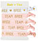 AIBAOBAO 5 Stück Braut Armbänder, 4 Team Bride + 1 Bride Braut Accessoires für Junggesellenabschiede Party, Hochzeitsaccessoires, Brautjungferngruppen, Braut Weiss Elastisch mit Goldener Schrift