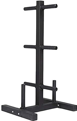 MU Barbell Weight Plate Rack, Dumbbell Tree Rack Olympic Weightlifting Plate Storage Stand for Home Gym Workout
