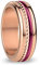 BERING Austauschbar Ringkombination für Damen in Rosé Gold & Lila mit einzigartigem Twist- & Change System, Tigris
