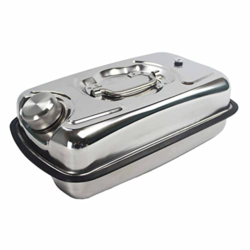 WUTONG 304 Petrol de Acero Inoxidable Can 5L 10 Liter Diesel Diesel Jerry Puede EL CONTENEDOR DE Combustible con EL Tanque DE Gasolina DE PIRADOR