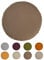 beties „Wunschton“ Kissenbezug ca. Ø80 cm - runde Kissenhülle in großer Sortiments- und Größenauswahl – EIN idealer Begleiter in Unifarben (deep-Taupe)