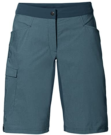 VAUDE Women's Tremalzo Shorts II - Bike Shorts für Damen - inklusive Innenhose mit Sitzpolster - atmungsaktiv und sehr elastisch, 38