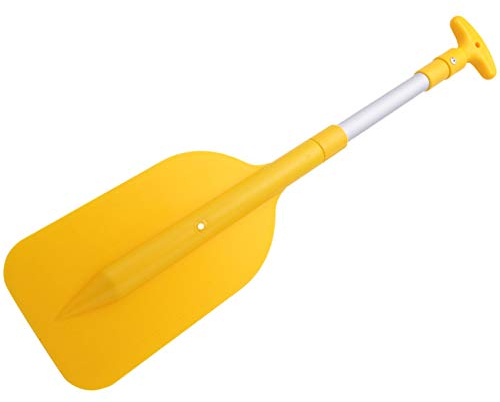 Ferleiss 1 x Teleskop-Paddel, tragbar, faltbar, verstellbar, Aluminiumlegierung, Sicherheitsboot-Zubehör