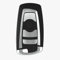 AUTOZOCO Carcasa de Repuesto para Llave de Coche de 4 Botones, Carcasa para Llave de Mando de Coche, Compatible con BMW, con zócalo de Pila, Maletero, Abrir y Cerrar, Alarma, 4 Botones