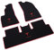 LOOM Passgenau für Tesla Model 3 Auto Fußmatten Original Factory Design All-Black Carpet Tesla Logo Stickerei