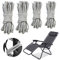 VIKSAUN 4 Stück Universal Ersatzkordeln für Relaxliege Ersatzkordeln für Zero Gravity Chair Schwerelos Sonnenliege Relaxliege Zero Gravity Gartenstuhl (4 Stück)