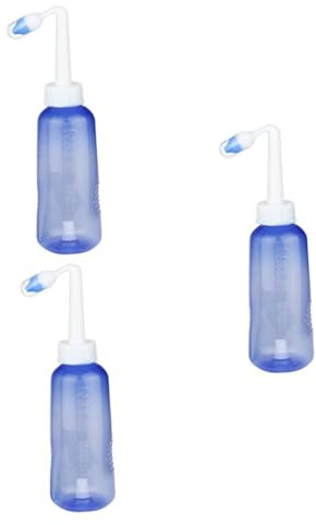 FRCOLOR 3pezzi Spray Per Pulizia Nasale Bottiglia Di Lavaggio Nasale Per Adulti e Facile Da Usare e Sicuro