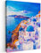 MuchoWow© Leinwände 60x80 cm Wall Decoration Bilder Schlafzimmer Deko Pictures Canvas Painting Wanddekoration Wohnzimmer Kunstdruck - Gemälde - Griechenland - Wasser - Ölfarbe