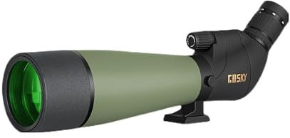 Gosky Updated 20-60x80 Spotting Scopes with Tripod, Quick Phone Holder and Carrying Bag - BAK4 High Definition Waterproof Spotter Scope for Bird Watching Wildlife Scenery Stargaze