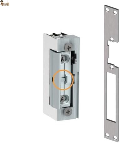 BricoLoco.com Cerradura eléctrica. Cerradero eléctrico embutir marco puerta exterior o interior. Abrepuertas automático 8v a 12v. Multivoltaje. Con placa. (Largo con bloqueo)