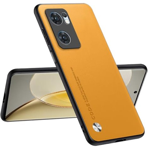 Topme Handyhülle Kompatibel mit Oppo Find X5 Lite/Oppo Reno7 5G (6.43) – Sicherer und Stilvoller Schutz - Gelb