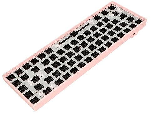Bewinner Mechanisches Tastatur Bausatz mit 68 Tasten, 65% RGB, Modulare Mechanische DIY Tastatur, Drahtloser 5.0/2.4G Empfänger, Typ C, Kabelgebundene Modi, Hotswap 5 Pin Welle und 3