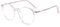VEVESMUNDO Anti Blaulicht Brillen Damen Herren Metall Groß Rund Blaulichtfilter Nerdbrille Dekobrille Ohne Stärke (1 Stück Transparent Lila, 0)