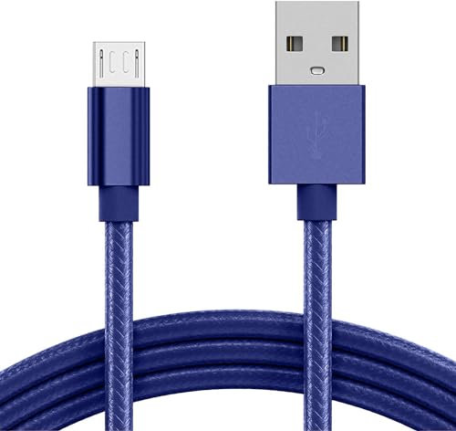 KP TECHNOLOGY [1m Fast Charging Cable for Motorola Moto G8 / G8 Power / G8 Lite/Moto E5 / E6 / E6s / E6 Plus / E7 / E7 Plus / E5 Plus Play / G6 / G6 Play / E4 /E4 Plus / G5 (Micro USB) (BLUE)