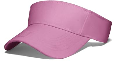 NebulaGlam Visor Hat, Damen Visor, Visor Cap Sommerkappe Kappe mit Sonnenvisier für Tennis Running Golf Wandern (Rosa)