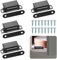 4 PCS Stainless Steel Magnetic Door Catch,6kg Pull Strong Cabinet Magnets, Magnetic Catches for Cupboards Door Closer Latches for Kitchen Cupboard, Wardrobe, Closet, and Drawer (Black)