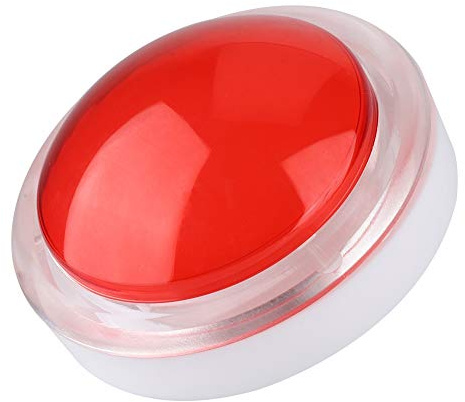 Botones Pulsadores Lámpara de Luz LED de 100 Mm Botones Pulsadores Redondos Grandes para Videojuegos Interruptor Pulsador para Reproductor de Videojuegos para Juegos de Máquinas