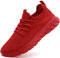 Zapatillas de correr para hombre, sin cordones, para tenis, gimnasio, entrenamiento, casual, Rojo Dd, 40 2/3 EU