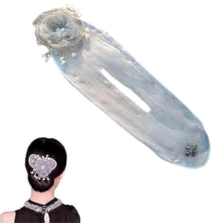 Flower Hair Bun Roller, Dutt Maker, Fast and Easy Lazy Hair Curler,Bun Roller Hair Accessory for Women and Girls,Hair Styling Tool,für Lange Haare Geeignet,für Damen Kinder Dutt Haar (grau)