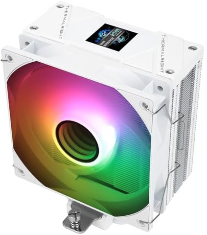 Thermalright Assassin Spirit 120 Vision ARGB CPU-Luftkühler mit 1,54 Zoll IPS-Display, 120 mm PWM-Lüfter, unterstützt Intel lga1700/1150/1151/1200/1851, AMD AM4/AM5