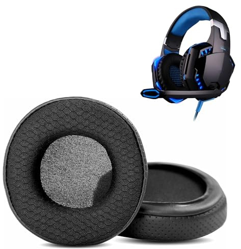 HAIZEEN Ohrpolster Kompatibel mit KOTION Each G2200 G2000 Headsets Ohrpolster Ersatzkissen (Atmungsaktives Leder/Robustes Gewebe und Memory-Schaum)