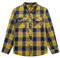 SwissWell Chemise Enfant à Carreaux Chemise Manche Longue Garçon en Flanelle Boutonnée T-Shirt à Carreaux Classics Chemise Sweat Shirt Jaune XL