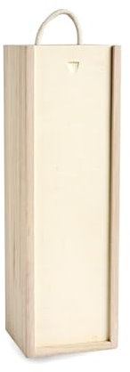 Gadsby Unfinished 1 Bottle Wooden Wine Box for DIY Crafts, Gifts, Birthday and Housewarming Parties 12 Pack (35cm x 10cm x 11cm)