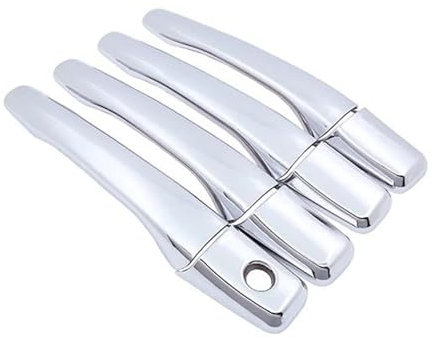 NMJLQW Dekorative Aufkleber Auto Chrom Smart Türgriff Abdeckung Styling Schutz Film Aufkleber Für Mitsubishi 380 DB DB Serie II III 2005-2008(4Handle 1 Keyhole)