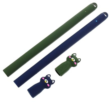 SHINEOFI 2 Stück Silikon Stiftkappen für Pencil Generation rutschfeste Flexible Stylus Schutzhülle im Cartoon Design Langlebiger Anti Drop Stiftschutz Kompatibel mit iPad Stylus