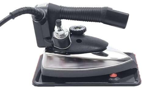 Plancha de Vapor Eléctrica 1200W para Uso Comercial, Sistema de Gravedad Industrial, Rango de Temperatura 60-220℃, Máquina de Vapor Resistente