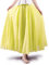 Phorecys Women's Bohemian Style Elastic Waist Band Long Maxi Skirt Light Yellow 95cm