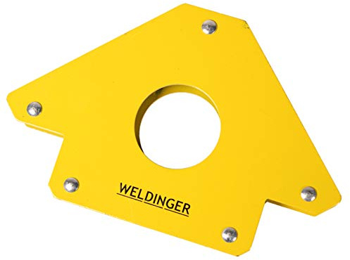 Winkelmagnet maxi 125 x 125 mm mit Griffloch (Winkelfixierhalter Schweißhilfe Montagehilfe)