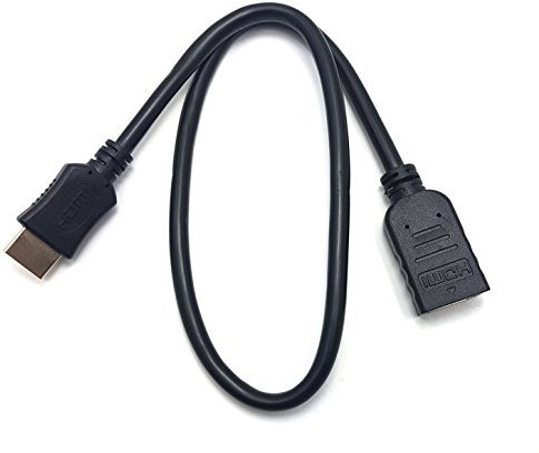 MainCore 50cm Long HDMI Male to Female Socket High Speed 3D TV Extension Lead Cable (Available in 0.25m, 0.50m, 1m, 1.5m, 2m, 3m) (0.50m)