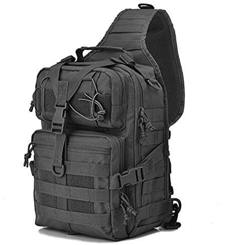 Xieben Nylon Tactical Military Sling Bag Rucksack für Herren Outdoor Reisen Laptop Wandern Camping Crossbody Schulter Brusttasche Tagesrucksack