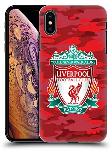 Head Case Designs Officially Licensed Liverpool Football Club Home Colourways Crest Camou Hard Back Case Compatible With Apple iPhone XS Max