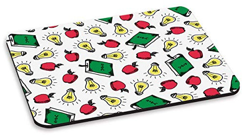 Libro y Apple Patrón Alfombra Ratón Ordenador PC