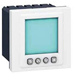Legrand 078425 Mosaic - Interruptor horario programable, 2 módulos, Color Blanco