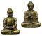 Sharplace 2 pcs Mini Sitzende Buddha Figur Statue Fengshui Dekor