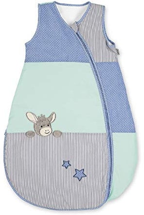 Sterntaler Sommer-Schlafsack für Kleinkinder, Esel Emmi, Reißverschluss, Größe: 90 cm, Mehrfarbig